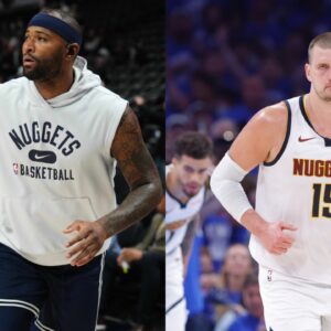 DeMarcus Cousins (L) Nikola Jokic (R)