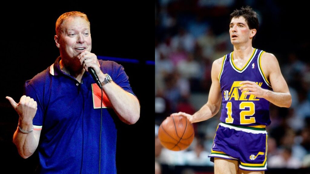 Gary Owen (L), John Stockton (R)