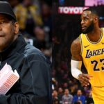 Denzel Washington (L) and LeBron James (R)