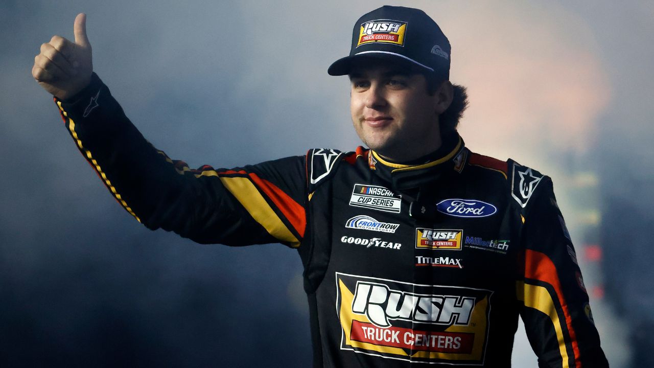 NASCAR Cup Series driver Noah Gragson(4) during driver introductions for the Duels at Daytona International Speedway.