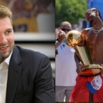 Luka Doncic (L) , Shai-Gilgeous Alexander (R)