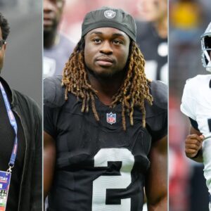 Cris Carter, Ashton Jeanty and Geno Smith