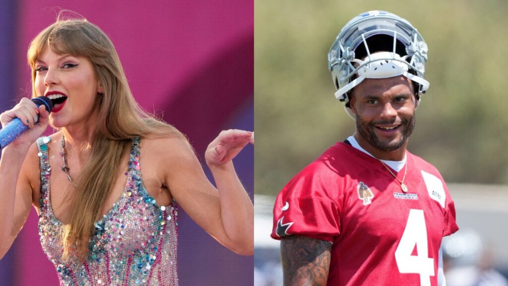 Taylor Swift and Dak Prescott