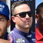 Kyle Larson, Alex Bowman and Bubba Wallace