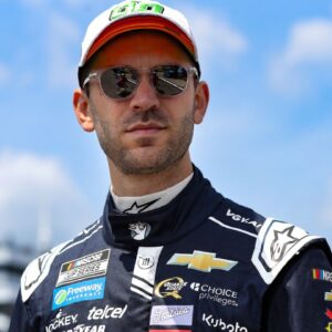 NASCAR Cup Series driver Daniel Suarez walks on pit road during practice and qualifying for The Great American Getaway 400 at Pocono Raceway.