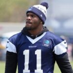 Dallas Cowboys defensive end Micah Parsons (11) at training camp at the River Ridge Fields.