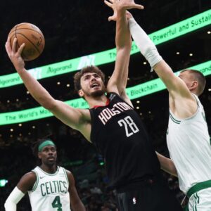 Alperen Şengün and Kristaps Porzingis