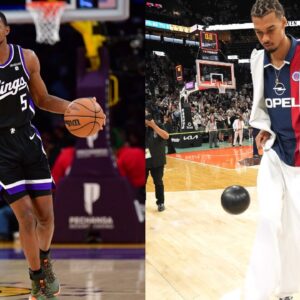 De’Aaron Fox (L), Victor Wembanyama (R)