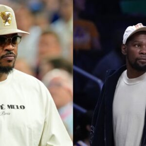 Carmelo Anthony (L), Kevin Durant (R)