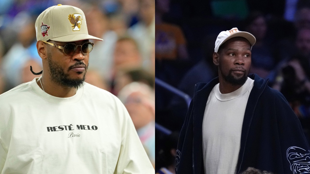 Carmelo Anthony (L), Kevin Durant (R)