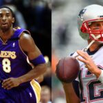 Kobe Bryant (L) and Tom Brady (R)