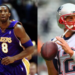 Kobe Bryant (L) and Tom Brady (R)