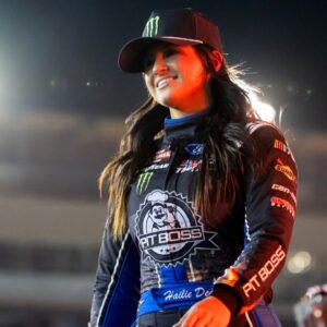 NASCAR Truck Series driver Hailie Deegan during the Championship Race at Phoenix Raceway.