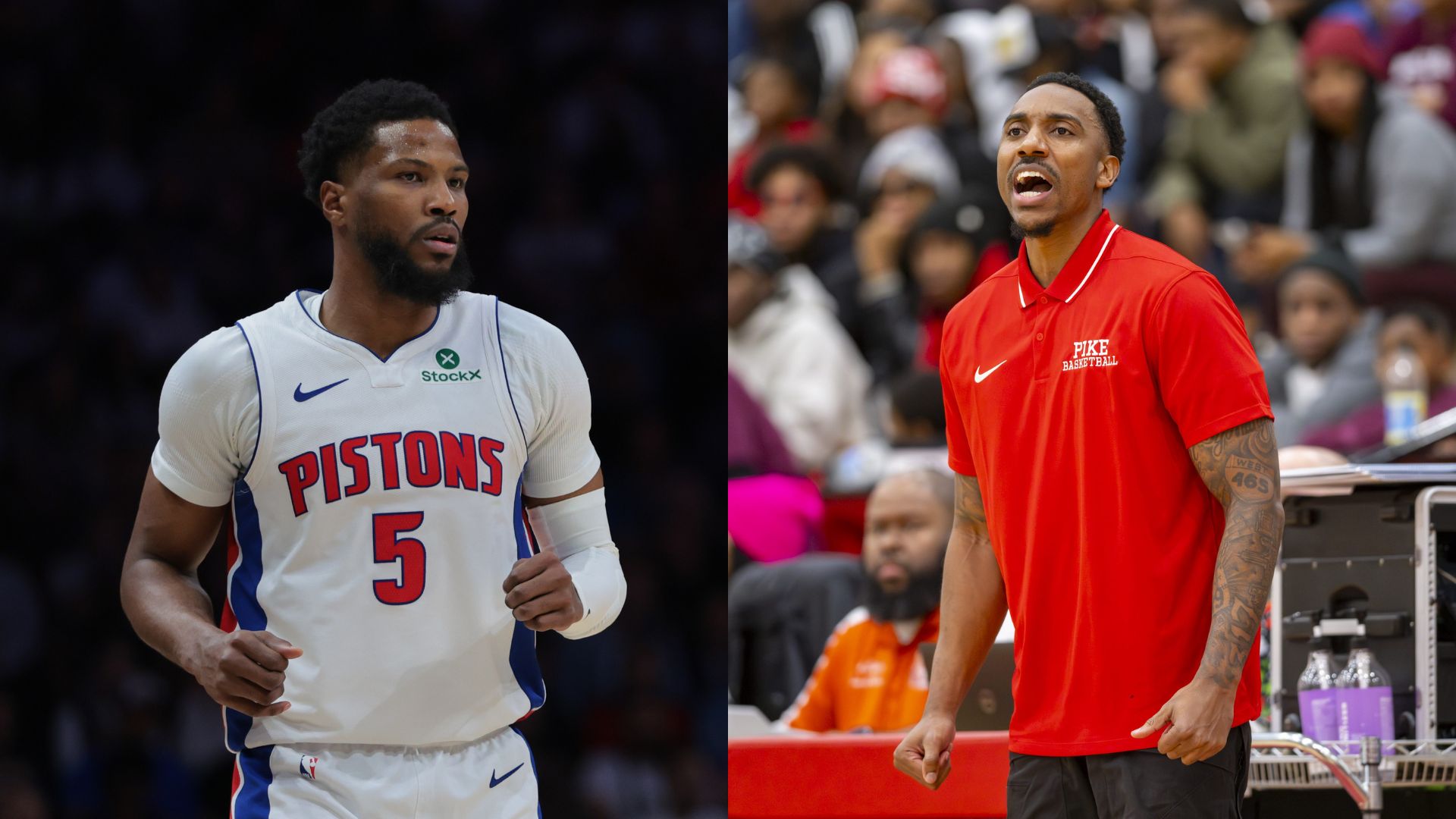 Malik Beasley (L) and Jeff Teague (R)