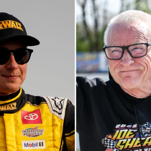 (L-R) NASCAR Cup Series driver Christopher Bell and former driver Mark Martin. © Andrew Nelles / The Tennessean / USA TODAY NETWORK via Imagn Images, © Dave Kallmann / Milwaukee Journal Sentinel / USA TODAY NETWORK via Imagn Images