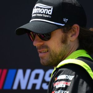 NASCAR Cup Series driver Ryan Blaney (12) looks on prior to the Go Bowling at The Glen at Watkins Glen International.