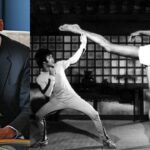 Kareem Abdul-Jabbar (L) and Bruce Lee with Abdul-Jabbar (R)