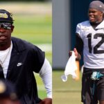 Deion Sanders and Travis Hunter