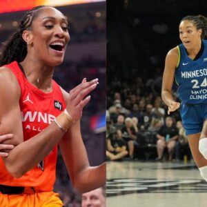 A'Ja Wilson (L), Napheesa Collier (R)