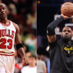 Michael Jordan (L) and LeBron James (R)