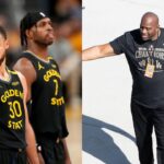 Stephen Curry (L), Magic Johnson (R)