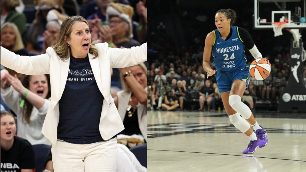 Cheryl Reeve (L), Napheesa Collier (R)