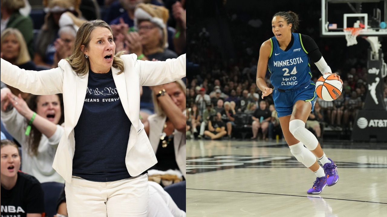 Cheryl Reeve (L), Napheesa Collier (R)