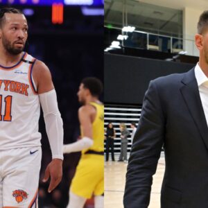 Jalen Brunson (L), Luka Doncic (R)