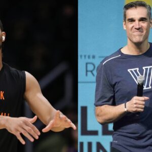 Josh Hart (L), Jay Wright (R)