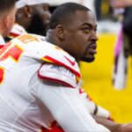 Kansas City Chiefs defensive tackle Chris Jones (95) against the Philadelphia Eagles in Super Bowl LIX at Ceasars Superdome.