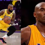 LeBron James (L), Kobe Bryant (R)