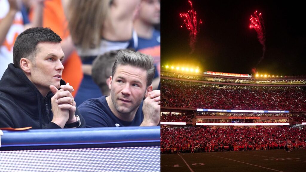 Tom Brady and Julian Edelman, Kansas City Chiefs Arrowhead Stadium