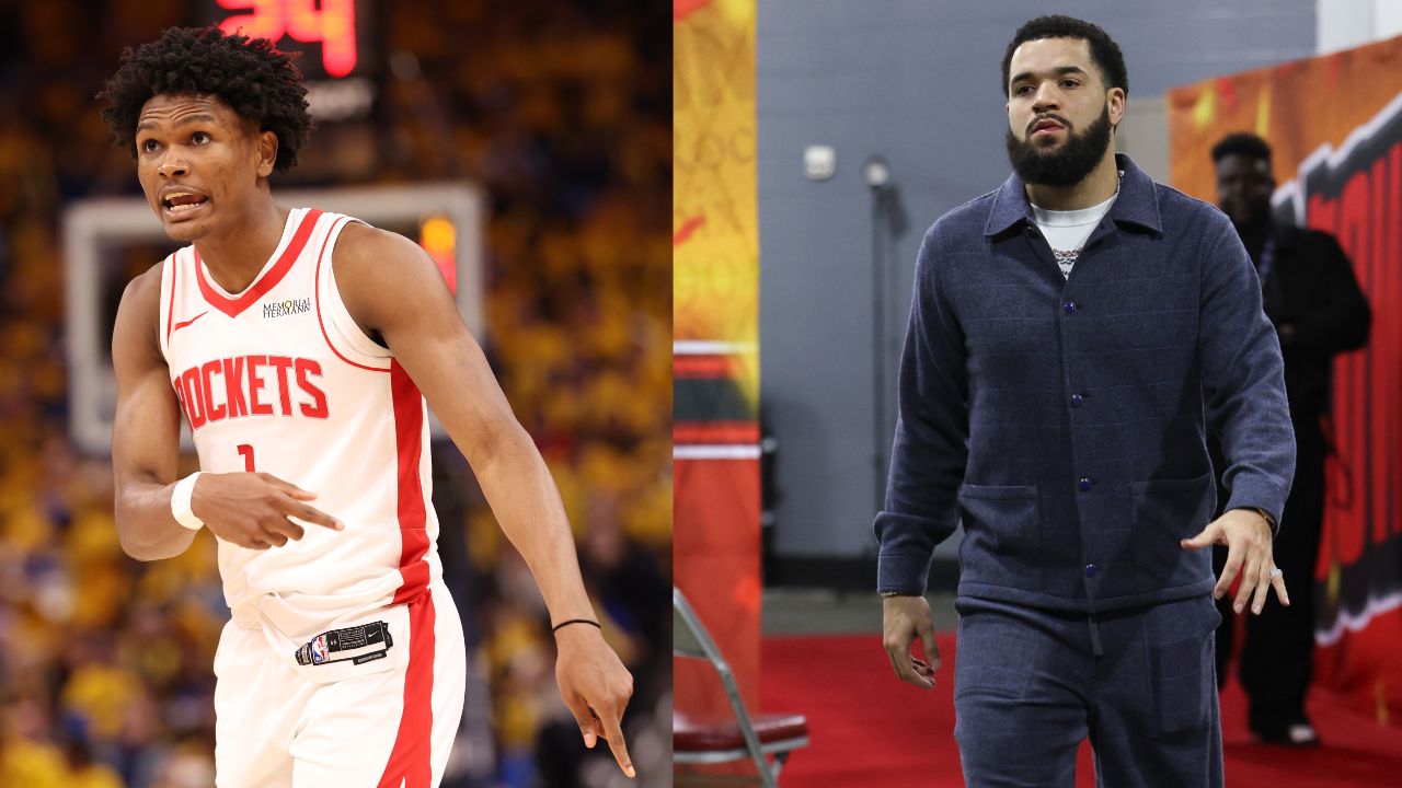 Amen Thompson (L), Fred VanVleet (R)
