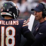 Caleb Williams and Ben Johnson