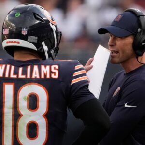 Caleb Williams and Ben Johnson