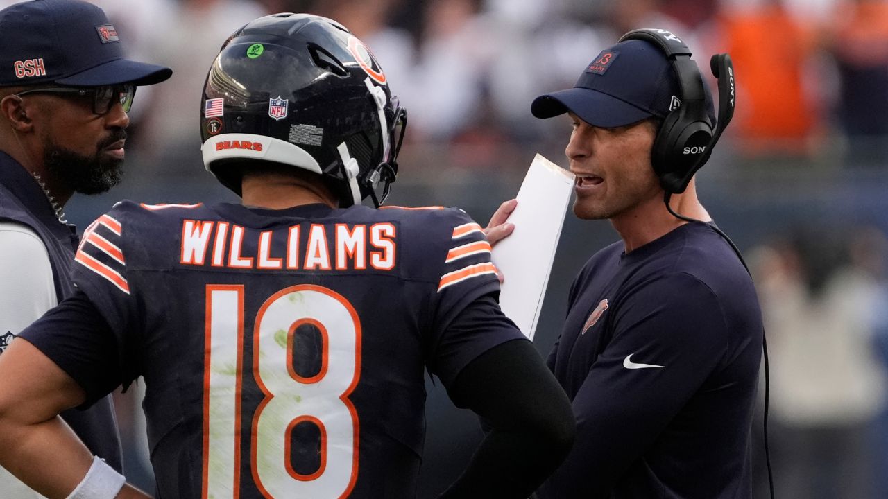 Caleb Williams and Ben Johnson