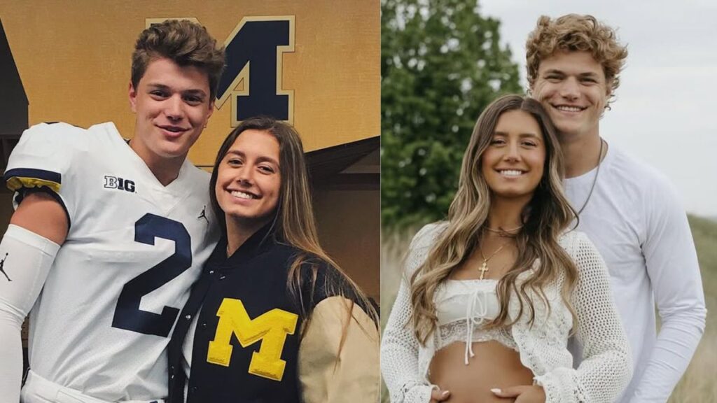 J.J. McCarthy and Katya Kuropas