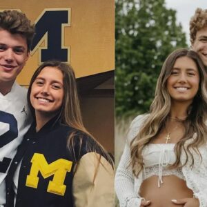 J.J. McCarthy and Katya Kuropas