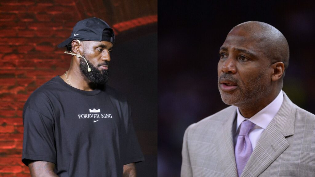 LeBron James (L) and Lester Conner (R)