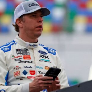 NASCAR Cup Series driver Brad Keselowski (6) during practice for the Daytona 500 at Daytona International Speedway.