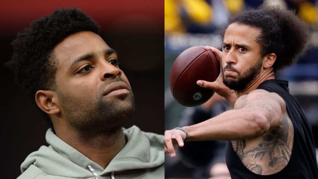 Michael Crabtree and Colin Kaepernick