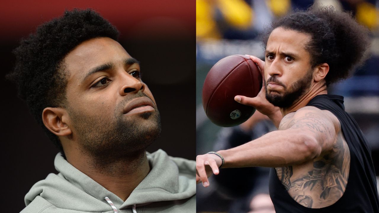 Michael Crabtree and Colin Kaepernick