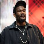 Portland Trail Blazers center Deandre Ayton (2) walks to the locker room before a game against the LA Clippers at Moda Center.