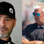 Jimmie Johnson (L) and Rick Ware (R)