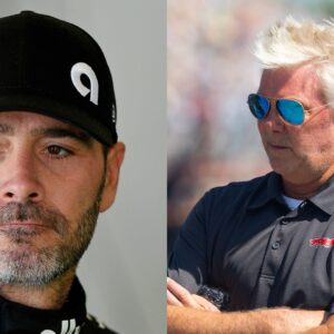 Jimmie Johnson (L) and Rick Ware (R)