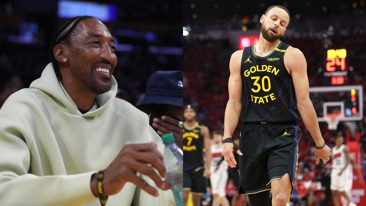 Scottie Pippen(L) and Steph Curry(R)