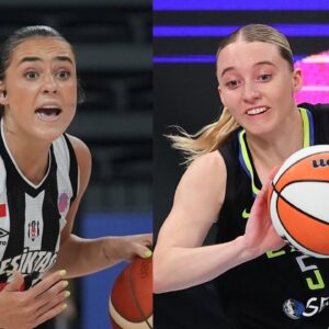 Nika Muhl (L), Paige Bueckers (R)