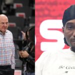Steve Ballmer (L), Kawhi Leonard (R)