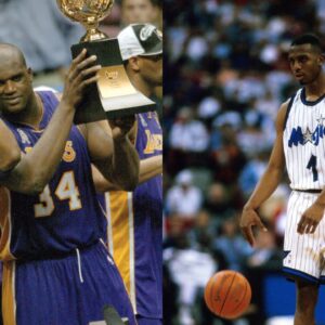 Kobe Bryant and Shaquille O'Neal (L), Penny Hardaway (R)