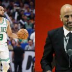 Derrick White (L), Manu Ginobili (R)